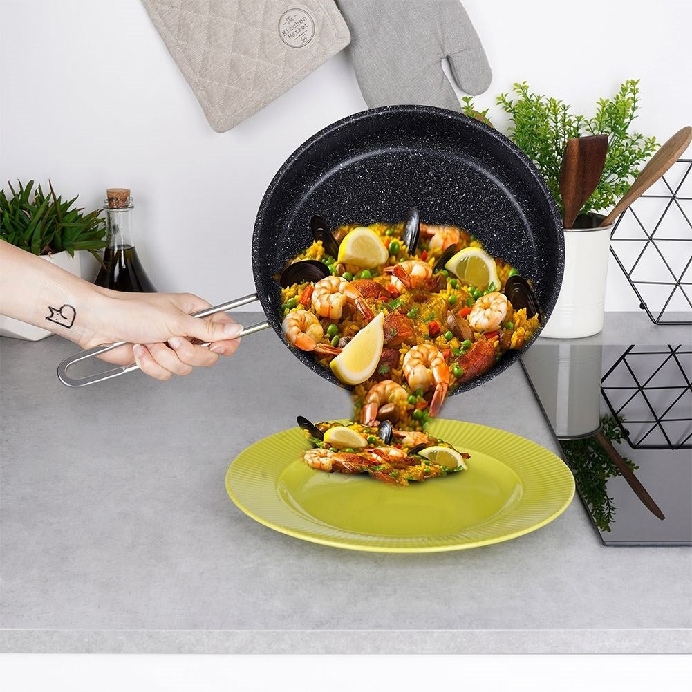 Frying pan 26 cm steel non-stick granite for all stoves/ovens