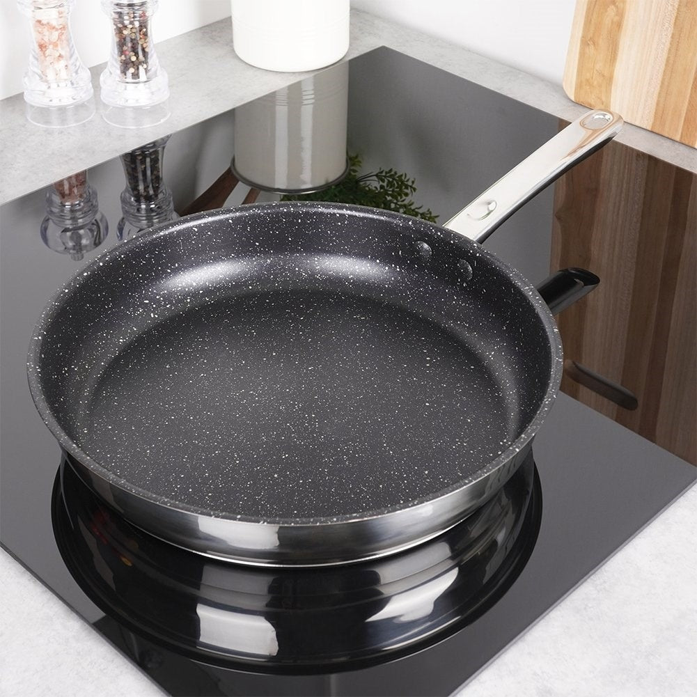 Frying pan 28 cm with granite coating, induction & dishwasher safe