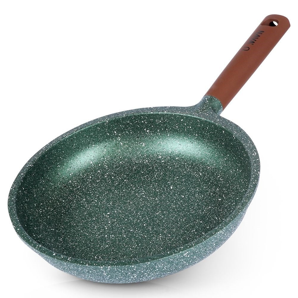 Frying pan with 5-layer non-stick granite coating