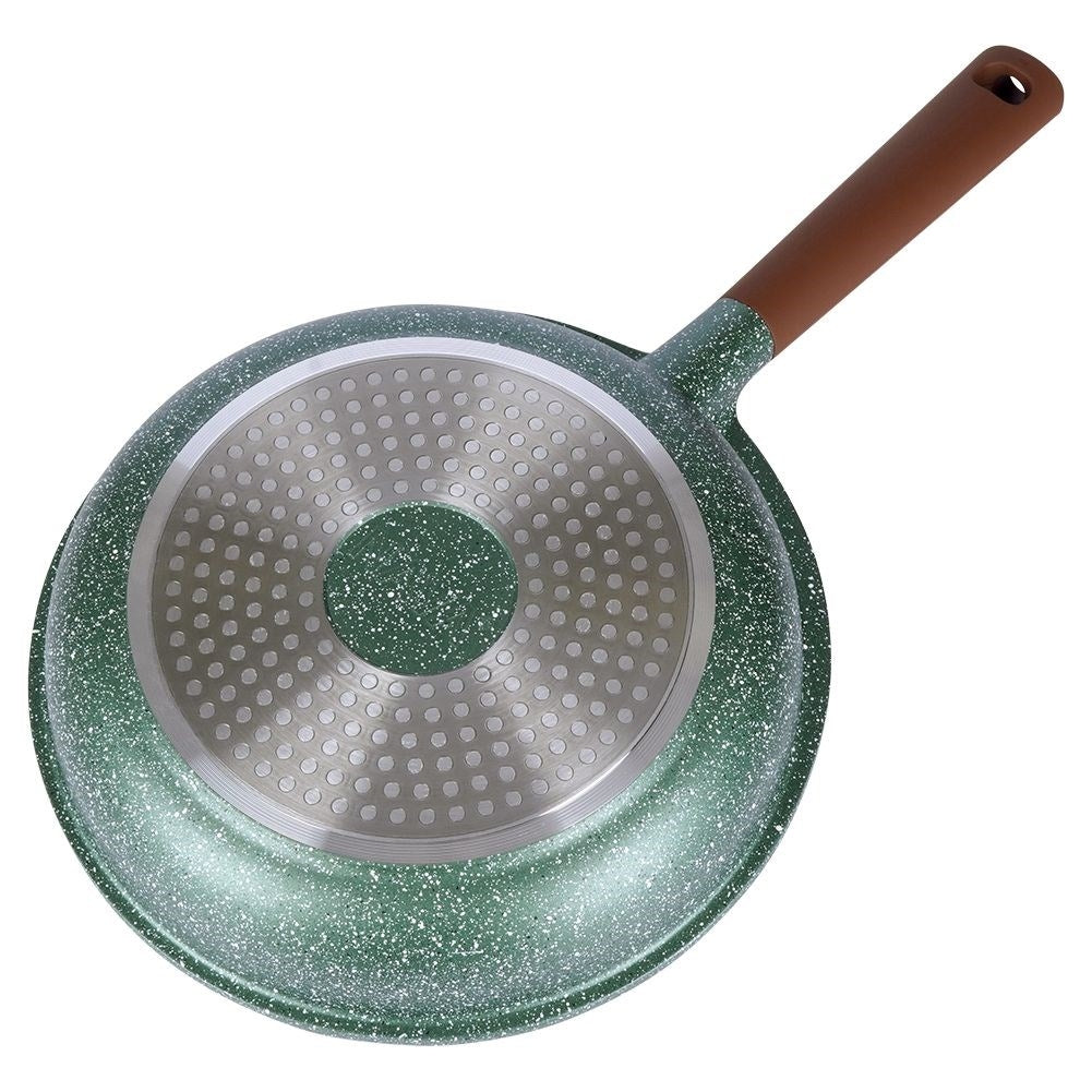 Frying pan with 5-layer non-stick granite coating