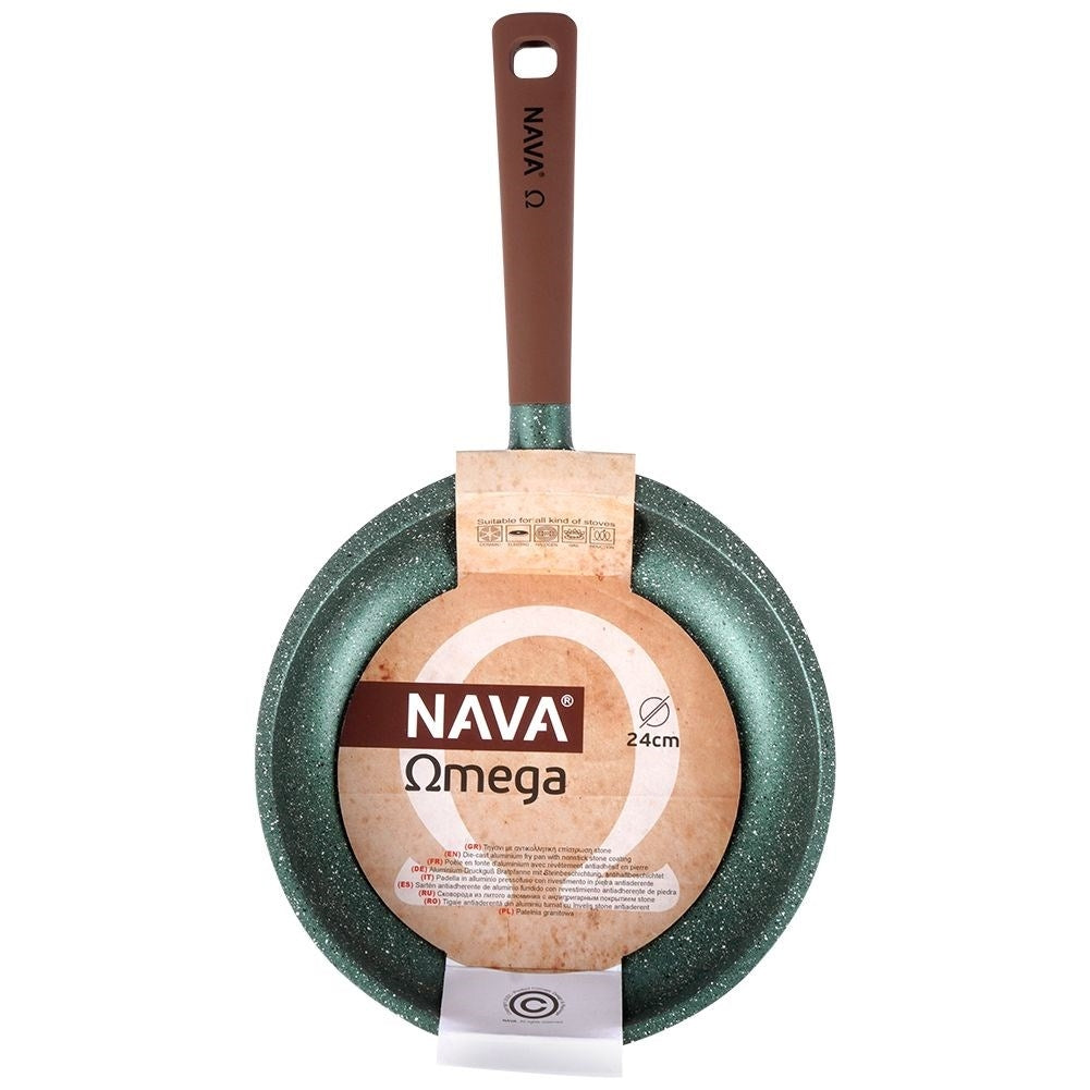 Frying pan with 5-layer non-stick granite coating