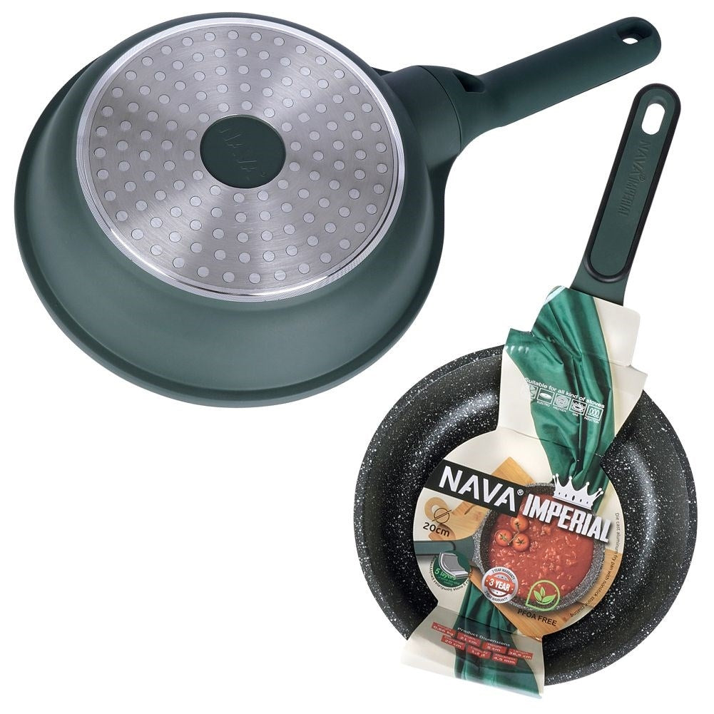 Frying pan with 5 layers, non-stick and dishwasher safe