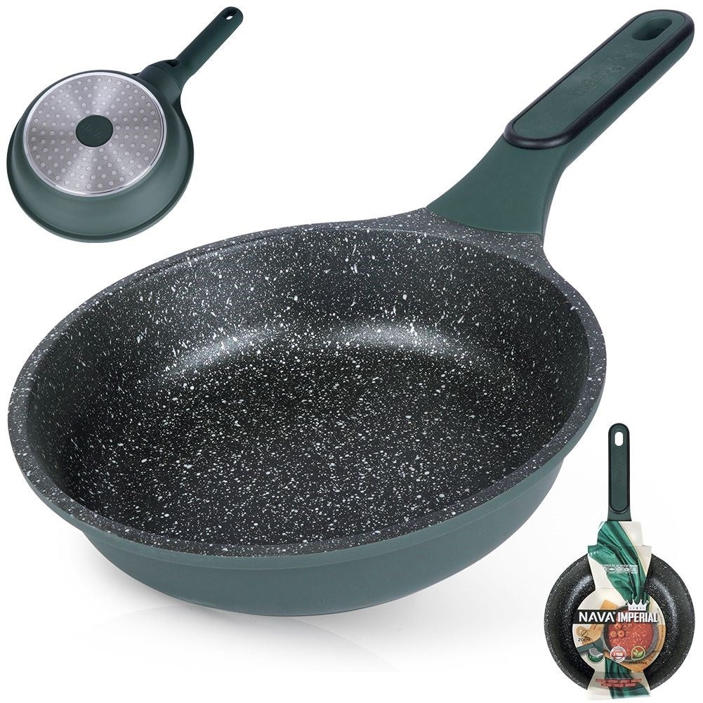 Frying pan with 5 layers, non-stick and dishwasher safe