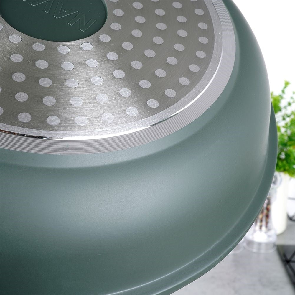 Frying pan with 5 layers, non-stick and dishwasher safe