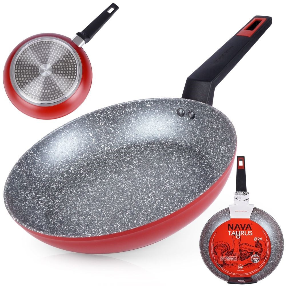 Frying pan with Five-layer Non-stick Granite coating