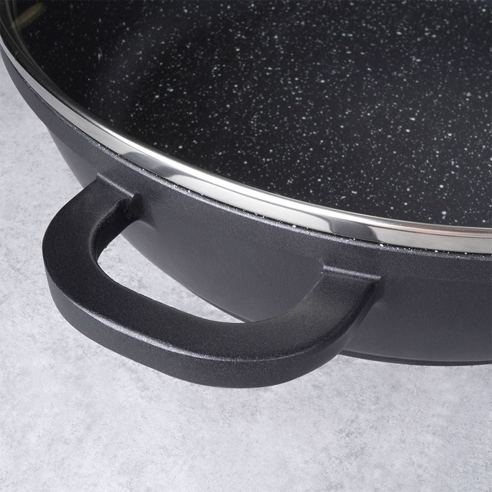 Frying pan with Pfluon Granite coating for all stoves