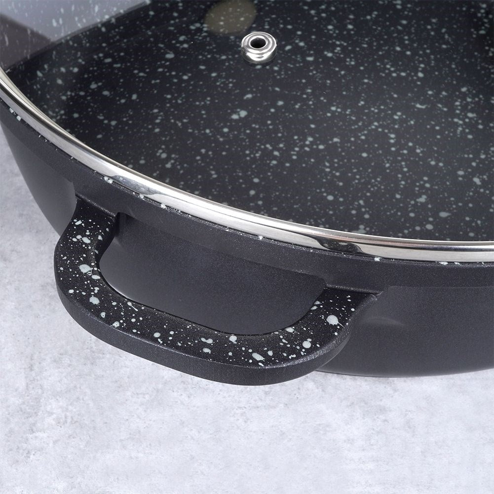 Frying pan with Pfluon Granite coating for all stoves