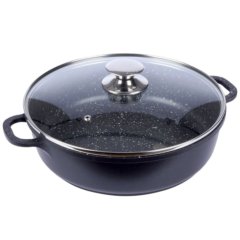 Frying pan with Pfluon Granite coating for all stoves