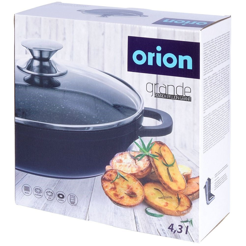 Frying pan with Pfluon Granite coating for all stoves