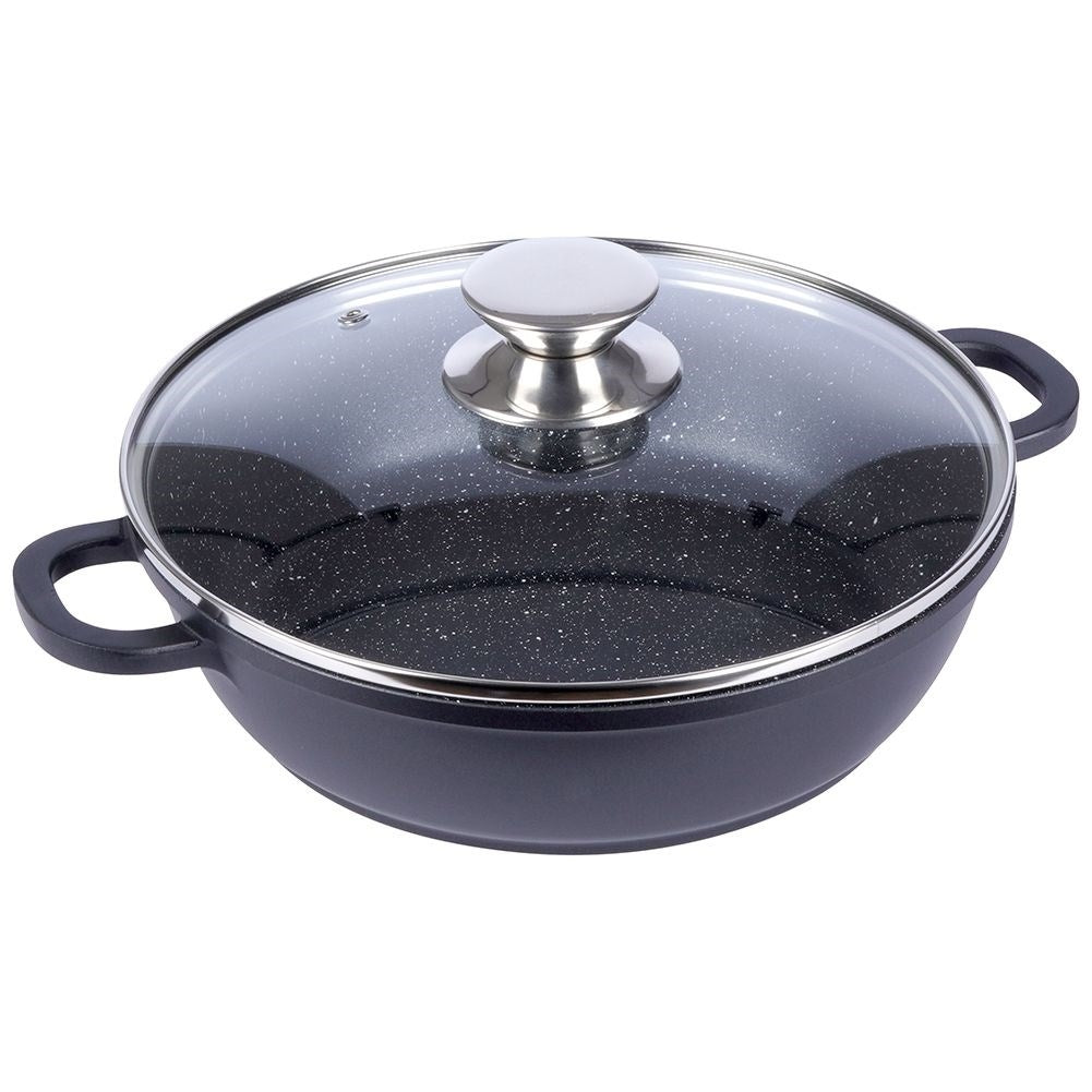 Frying pan with Pfluon Granite coating for all stoves
