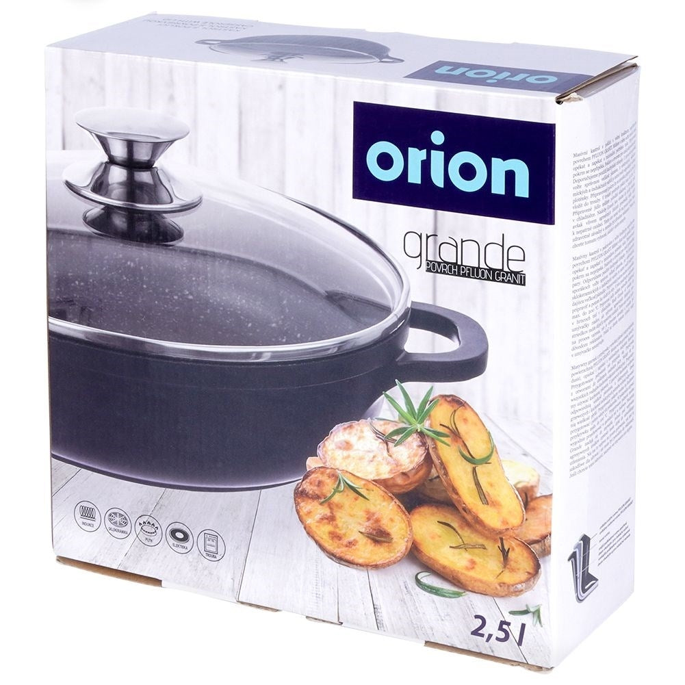 Frying pan with Pfluon Granite coating for all stoves