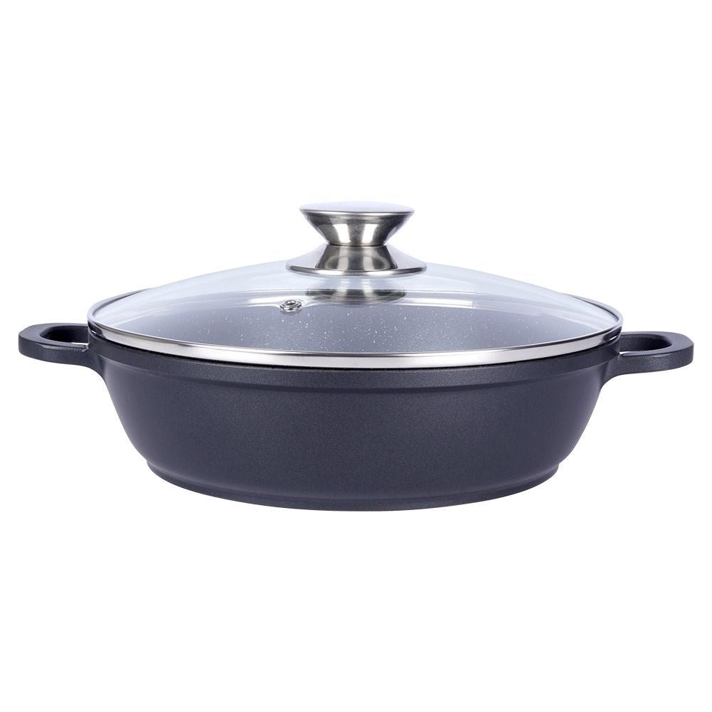 Frying pan with Pfluon Granite coating for all stoves