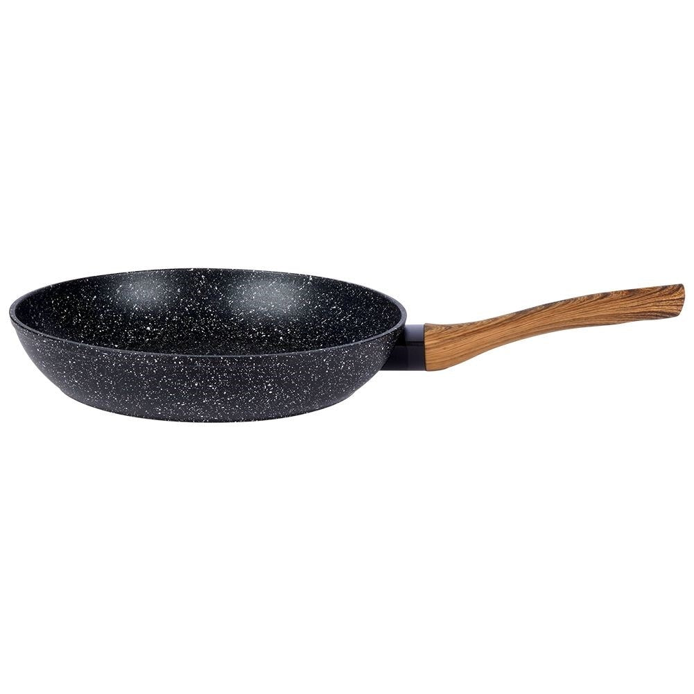 Frying pan with five-layer non-stick granite coating