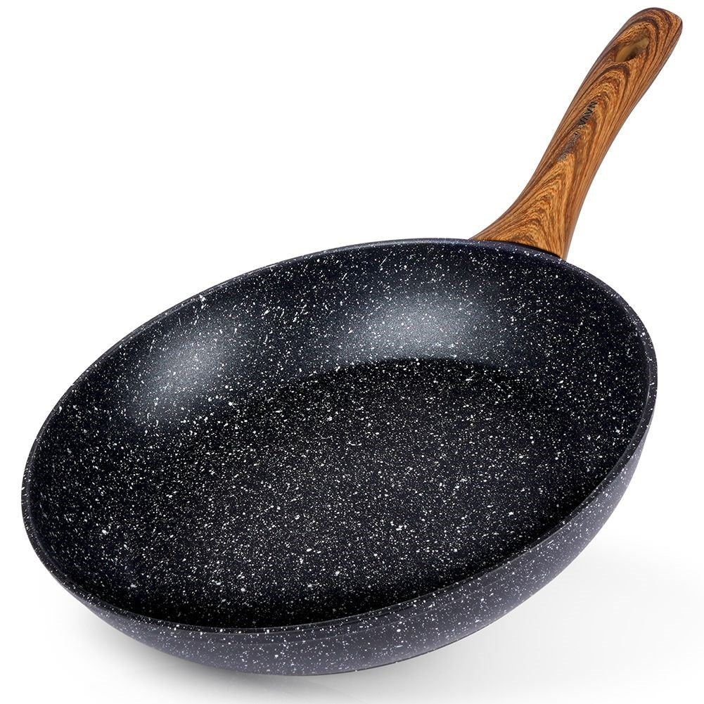 Frying pan with five-layer non-stick granite coating