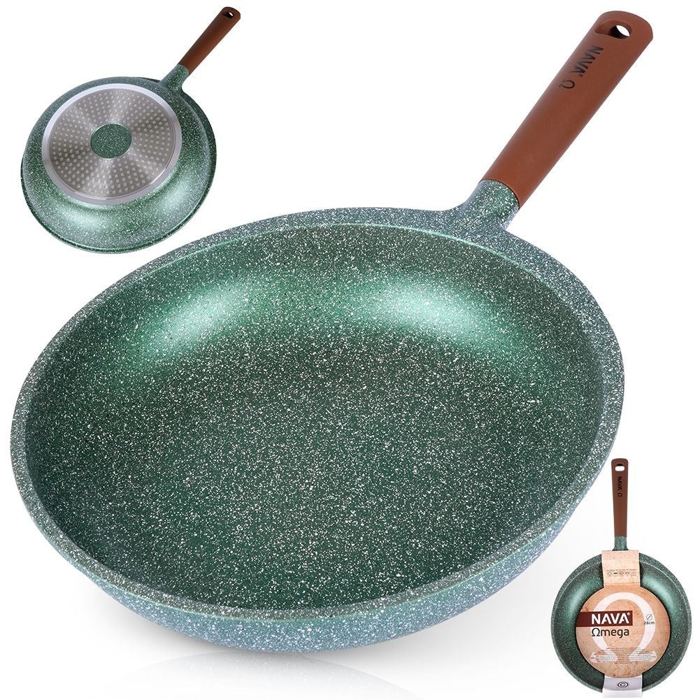 Frying pan with five layers, non-stick, dishwasher safe
