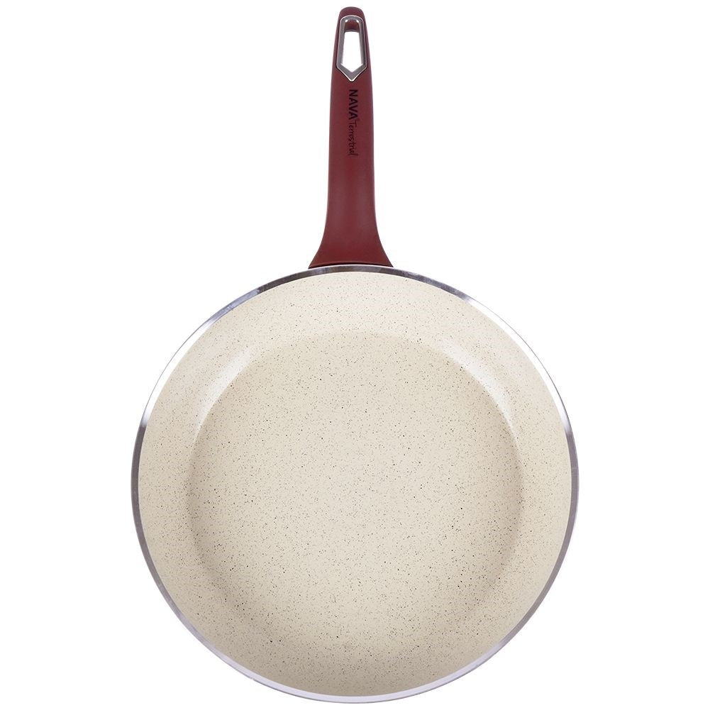 Frying pan with non-stick ceramic coating, dishwasher safe