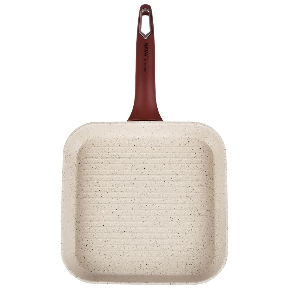 Frying pan with non-stick ceramic coating in granite
