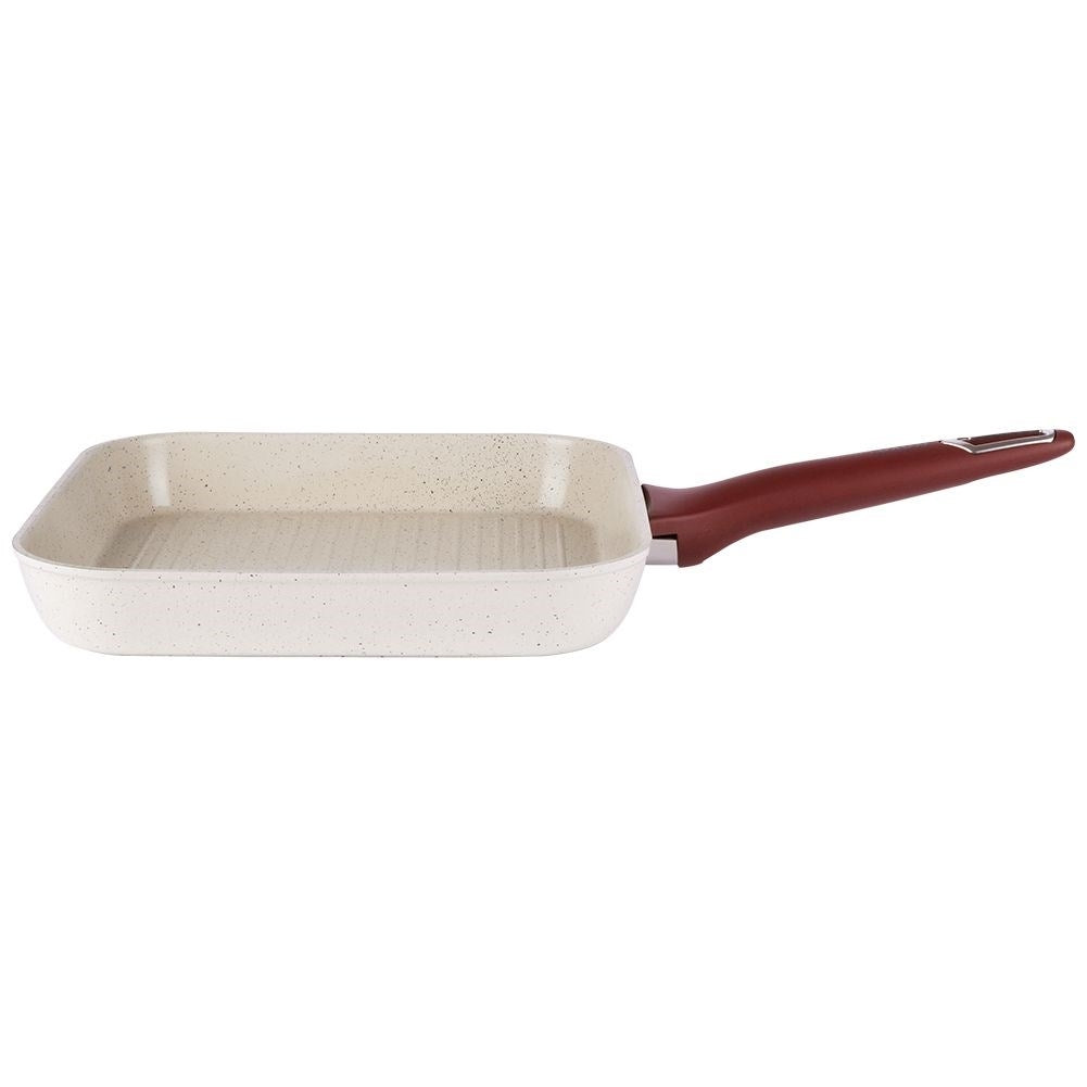 Frying pan with non-stick ceramic coating in granite