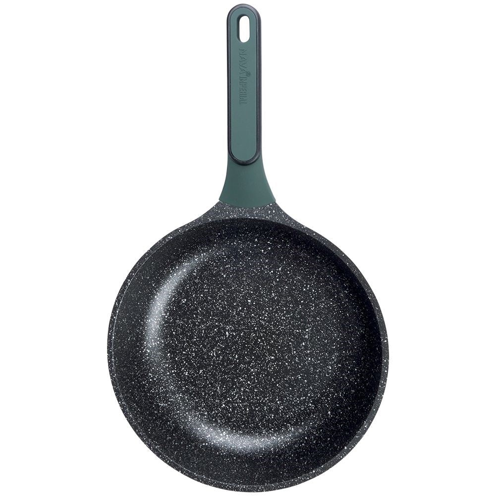 Frying pan with non-stick granite, for all stoves & dishwashers