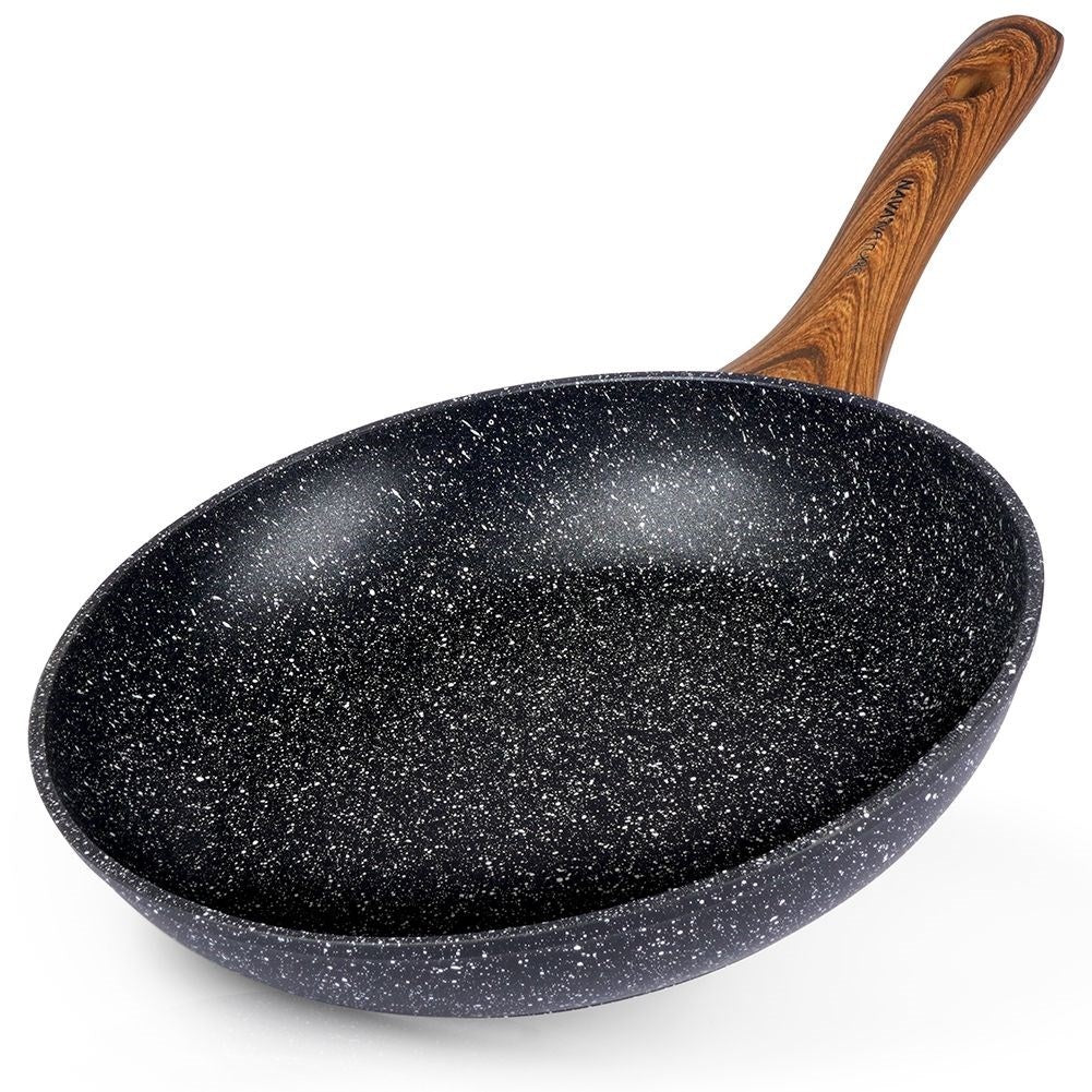 Frying pan with non-stick granite, for all stoves, dishwasher safe
