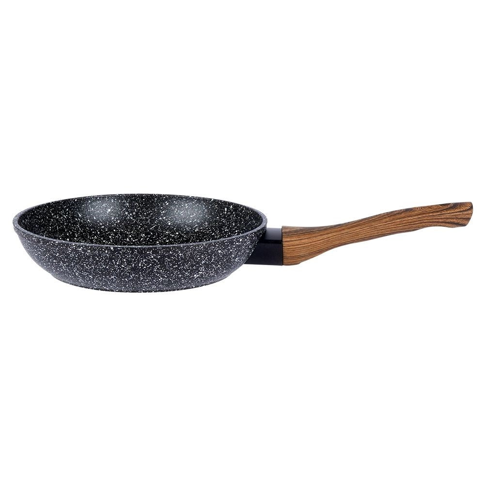 Frying pan with non-stick granite for all stoves, dishwasher safe