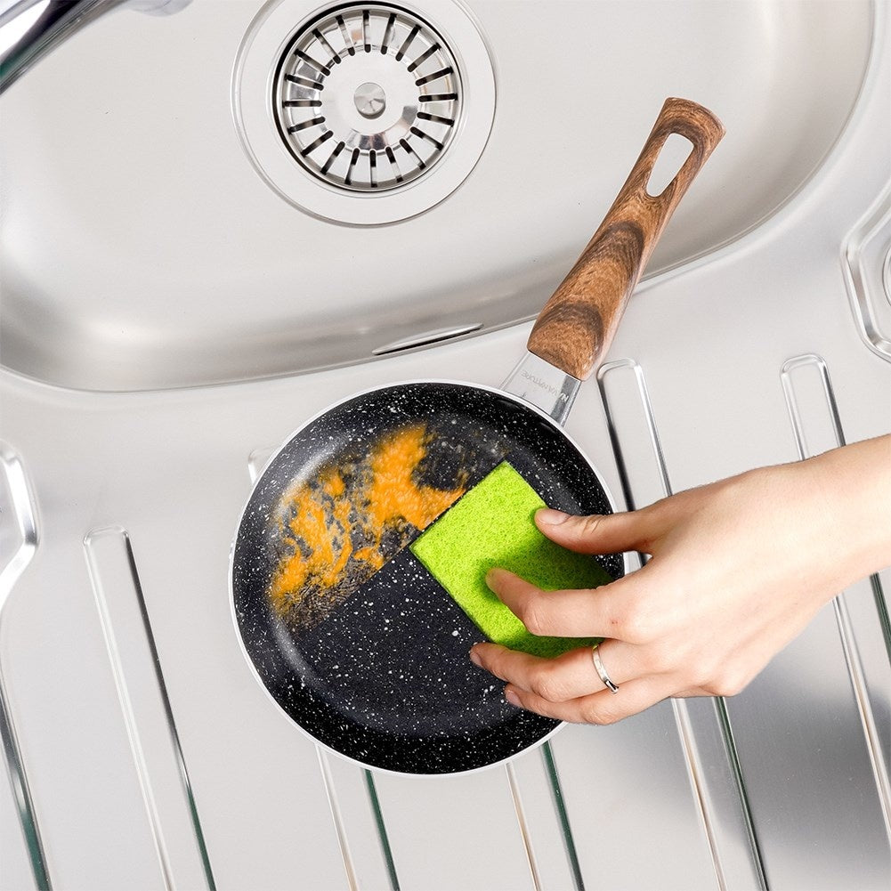 Frying pan with non-stick granite, for all stoves, dishwasher safe