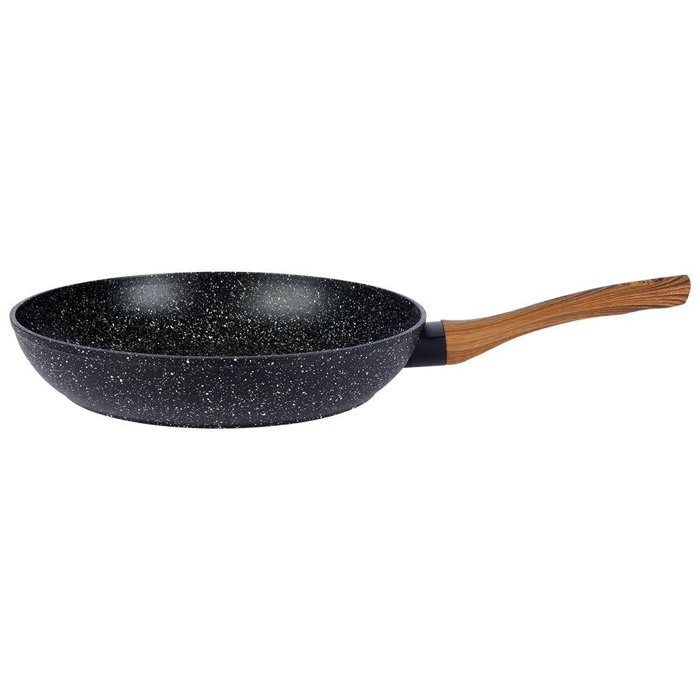 Frying pan with non-stick granite for all stoves, dishwasher safe