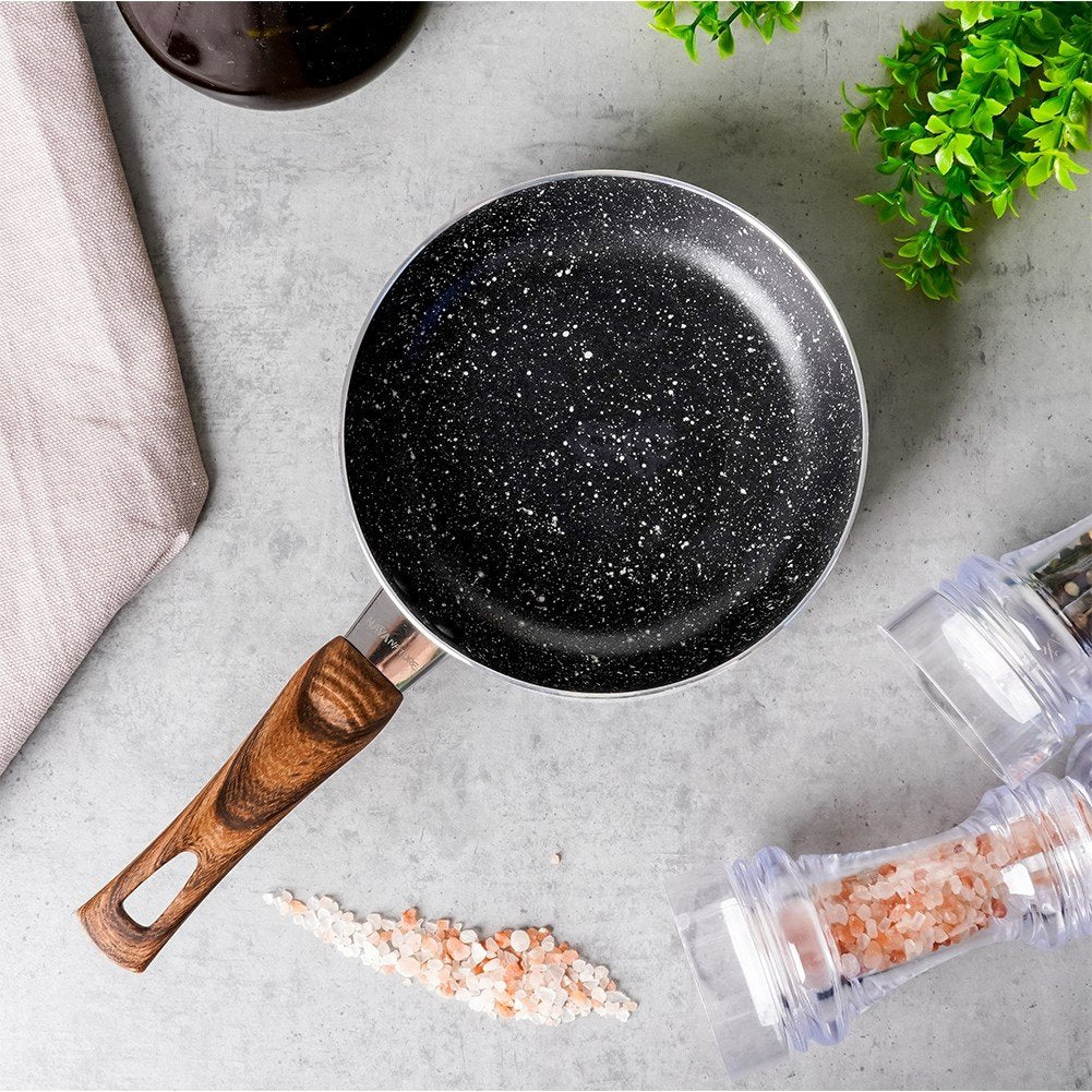 Frying pan with non-stick granite, for all stoves, dishwasher safe