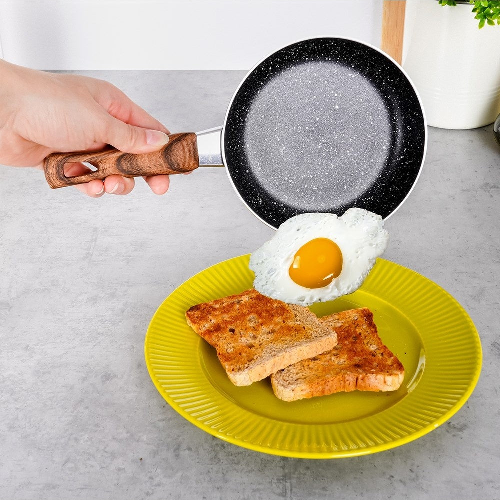Frying pan with non-stick granite, for all stoves, dishwasher safe