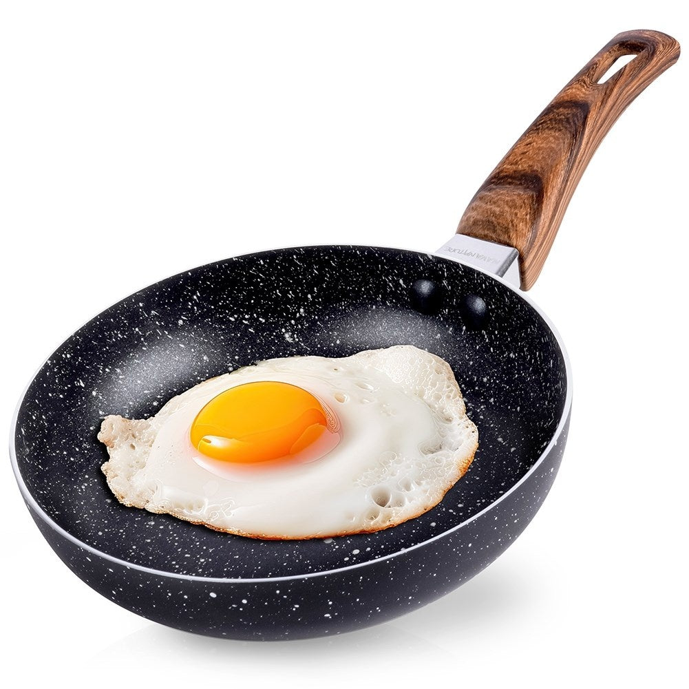 Frying pan with non-stick granite, for all stoves, dishwasher safe