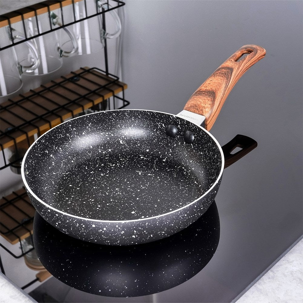 Frying pan with non-stick granite, for all stoves, dishwasher safe