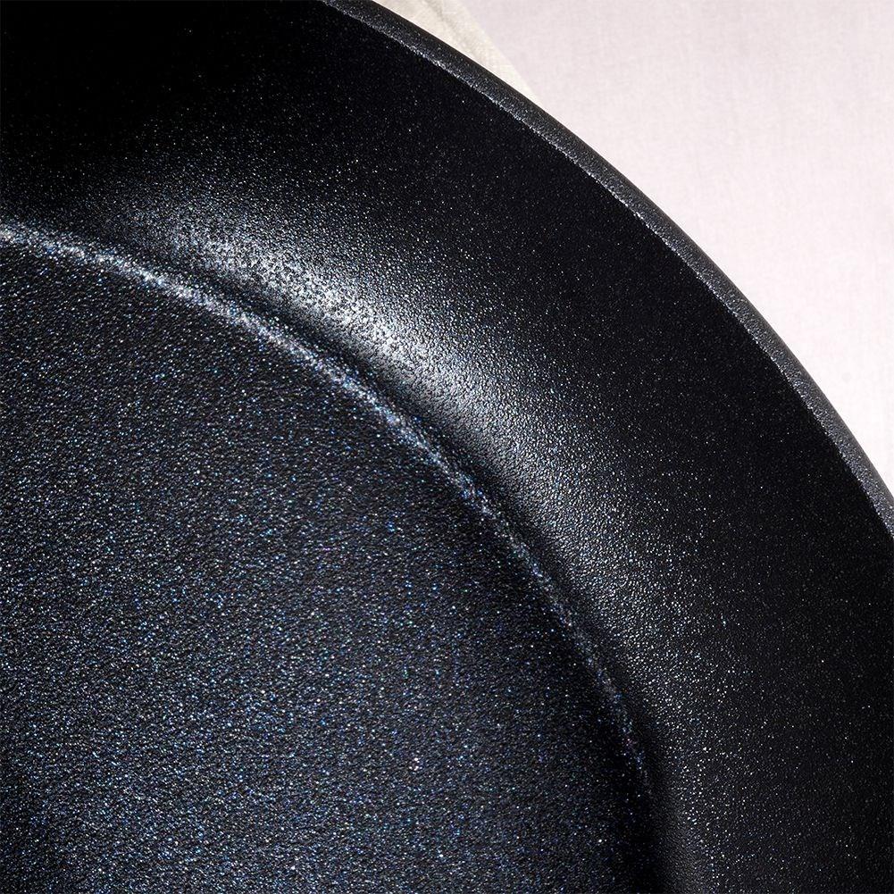 Frying pan with removable handle and diamond coating