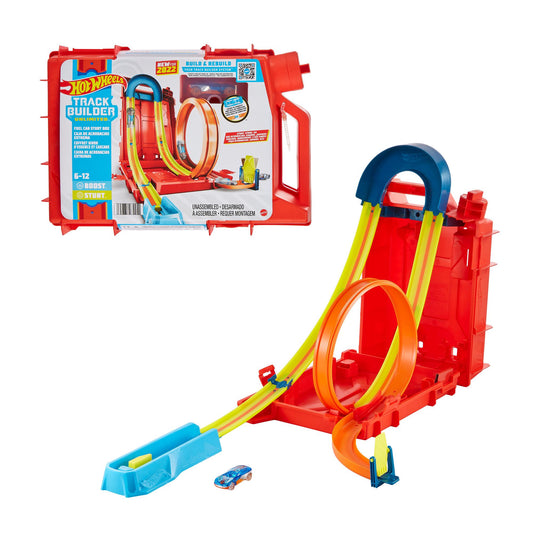 Fuel Can Stunt Box Playset with Track and Car, 6+