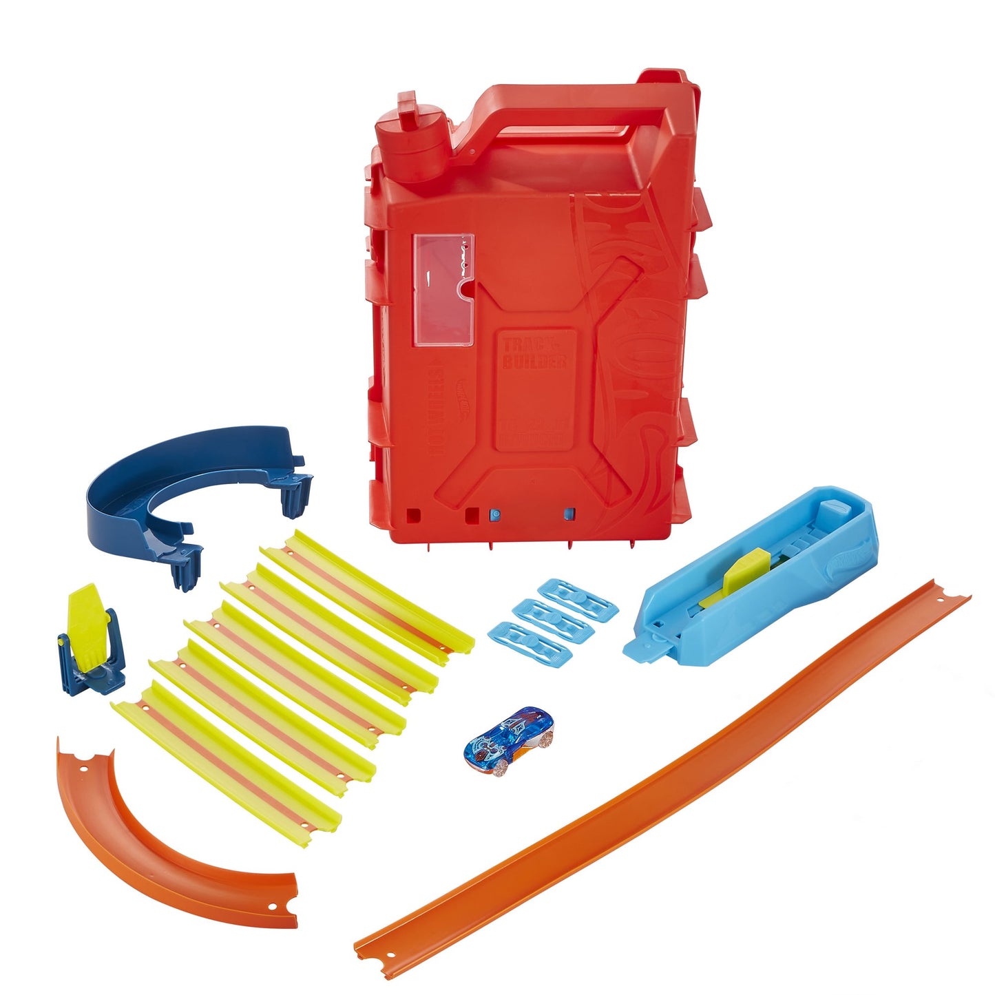 Fuel Can Stunt Box Playset with Track and Car, 6+