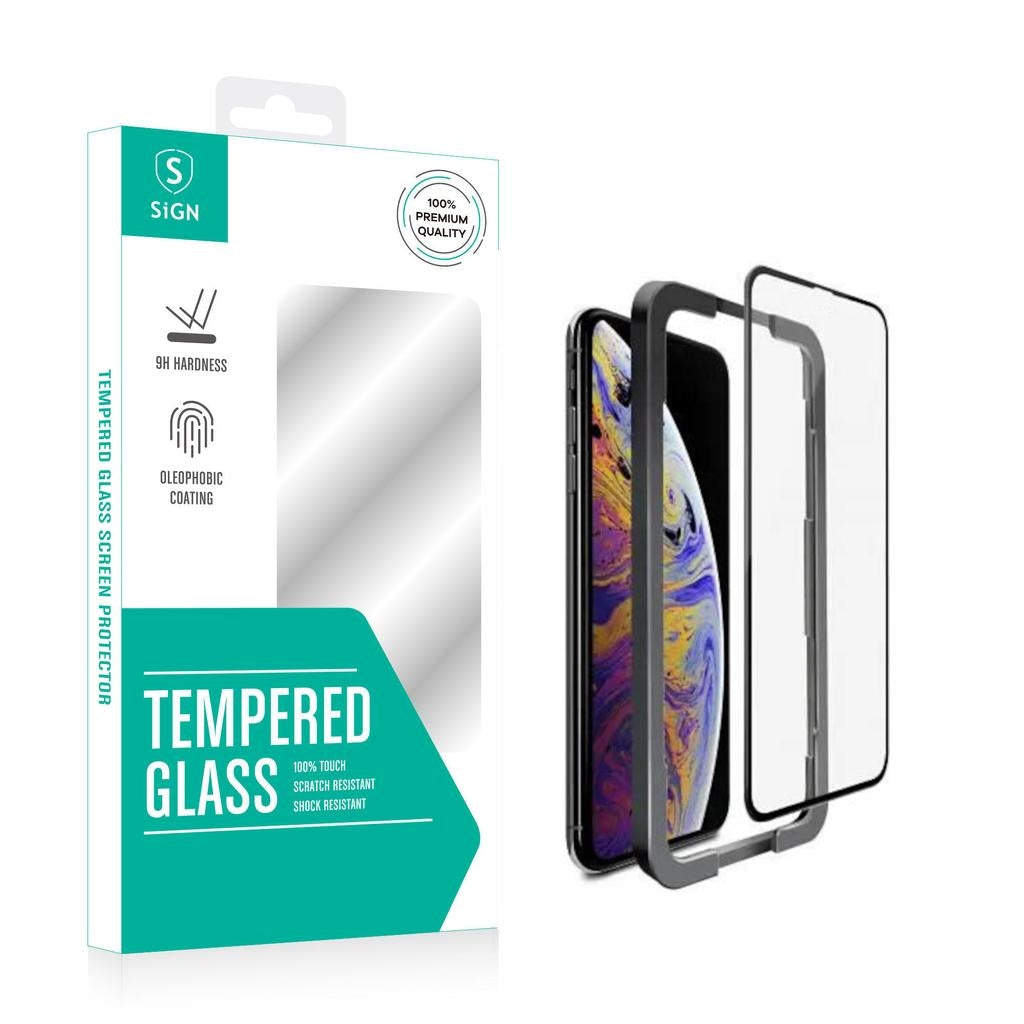 Full Cover Tempered Glass Screen Protector for iPhone 13 Mini + Mounting Frame