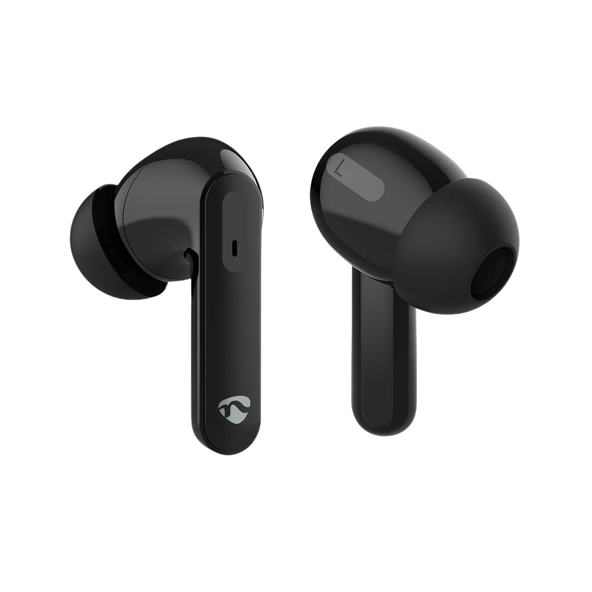 Fully Wireless Earphones | ANC (Active Noise Cancelling) | Bluetooth® | Maximum battery play time: 30 hrs | Touch Control | Charging case | Wireless charging case | Built-in microphone | Voice control support | Black