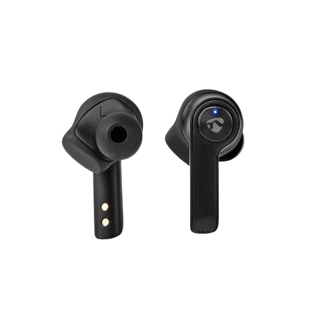 Fully Wireless Headphones | Bluetooth® | Maximum battery life: 3.5 hours | Press Control | Battery cover | Built-in microphone | Support for voice control | Ear Wings | Black