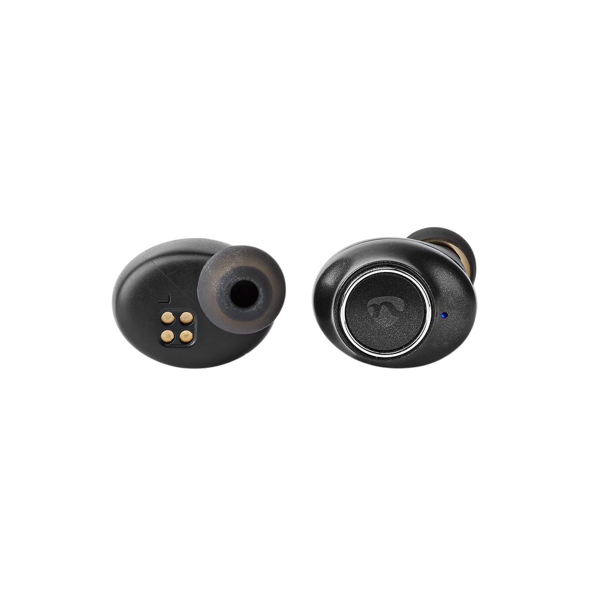 Fully Wireless Headphones | Bluetooth® | Maximum battery life: 4 hours | Press Control | Battery cover | Built-in microphone | Support for voice control | Speaker function | Silver / Black
