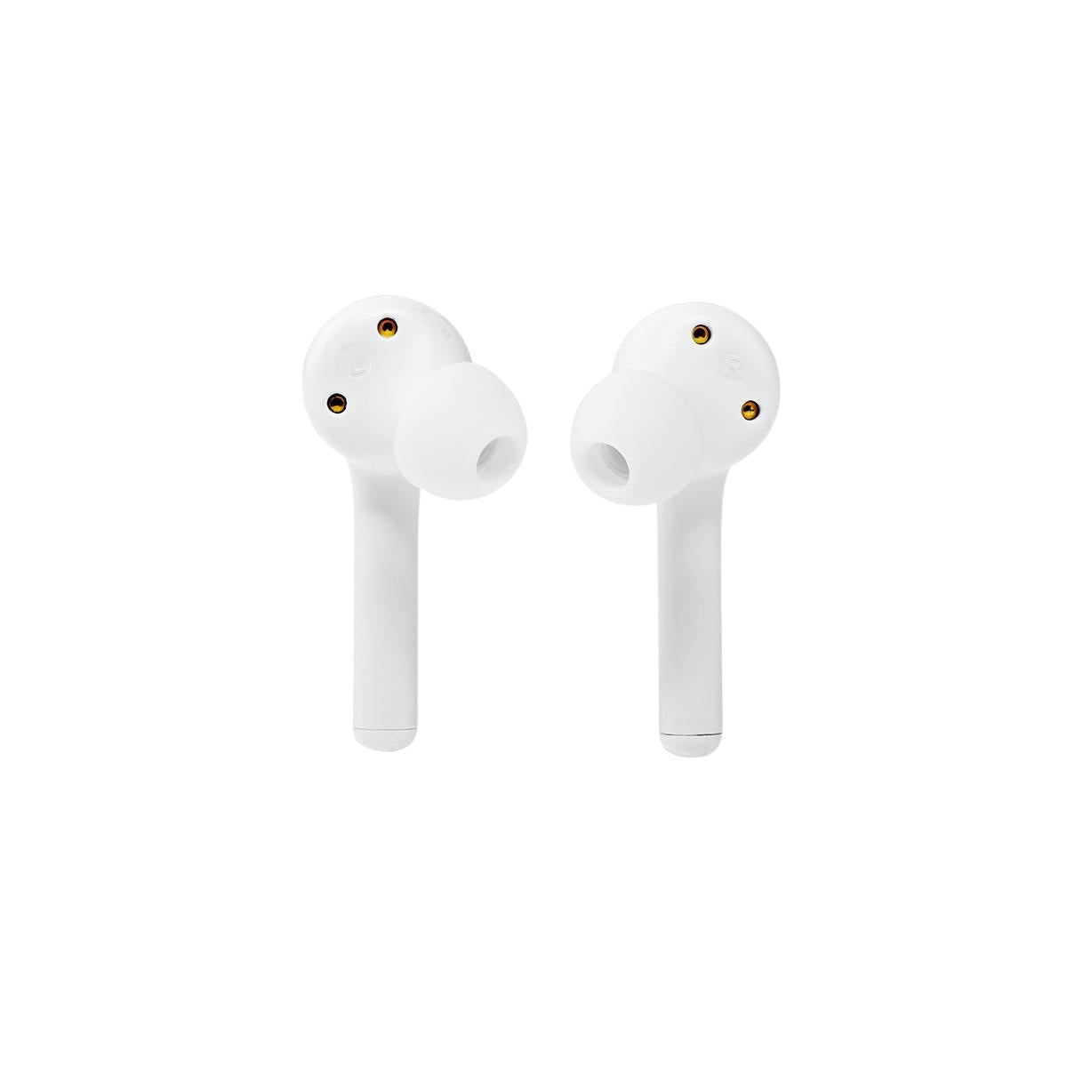 Fully Wireless Headphones | Bluetooth® | Maximum battery life: 6 hours | Press Control | Battery cover | Built-in microphone | Support for voice control | White