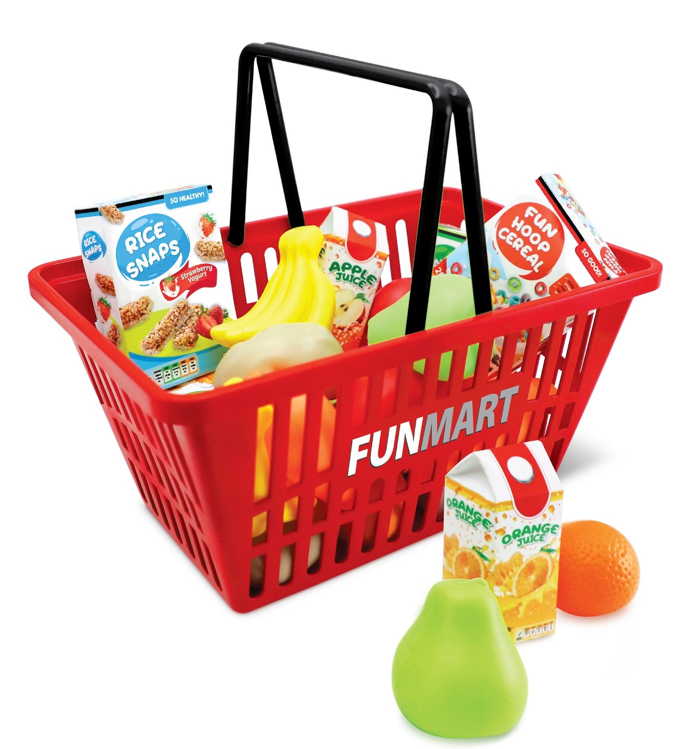 Funmart Basket With 24 Pcs Play Food