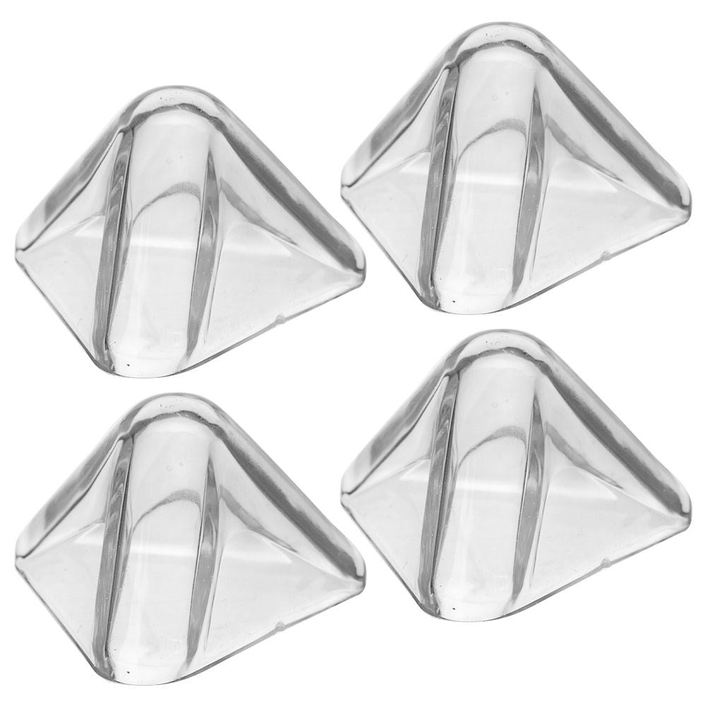 Furniture corner protection: 4-pack with double-sided tape for child safety