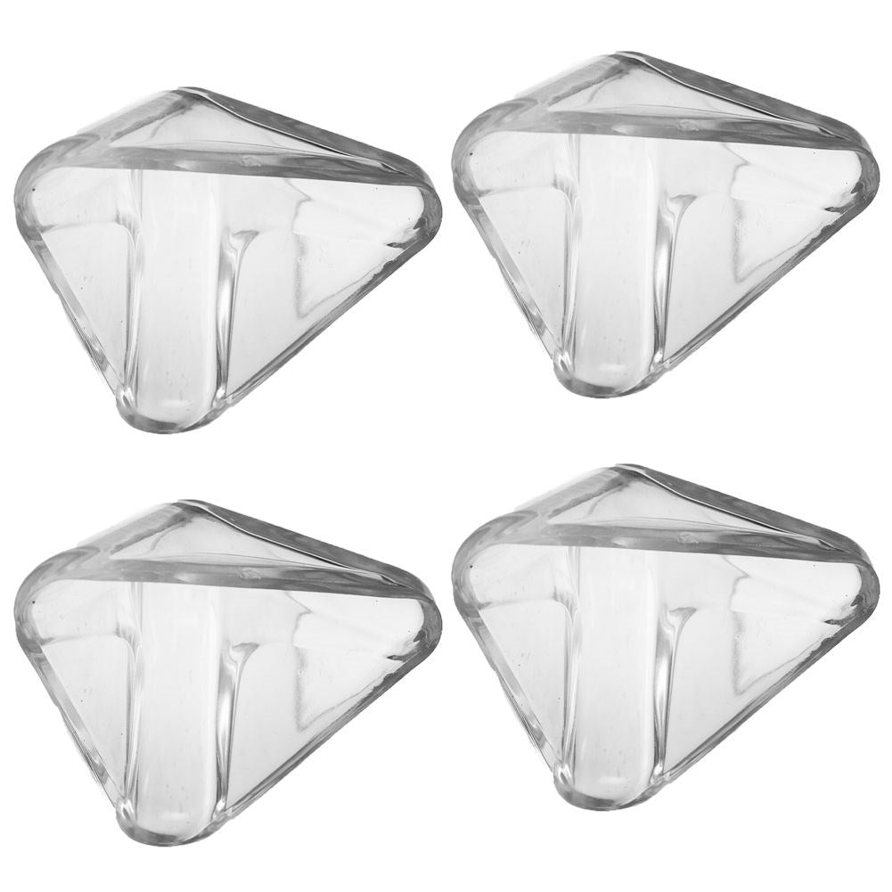 Furniture corner protection: 4-pack with double-sided tape for child safety