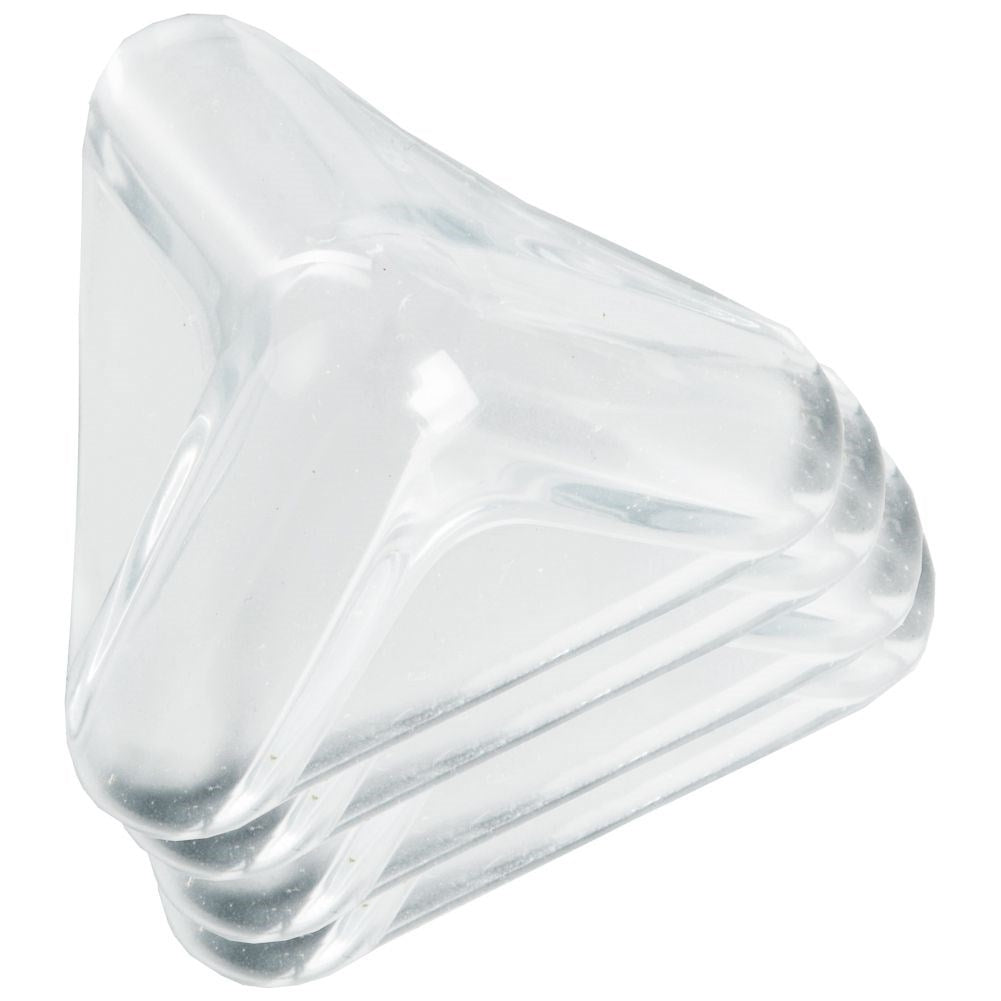 Furniture corner protection: 4-pack with double-sided tape for child safety