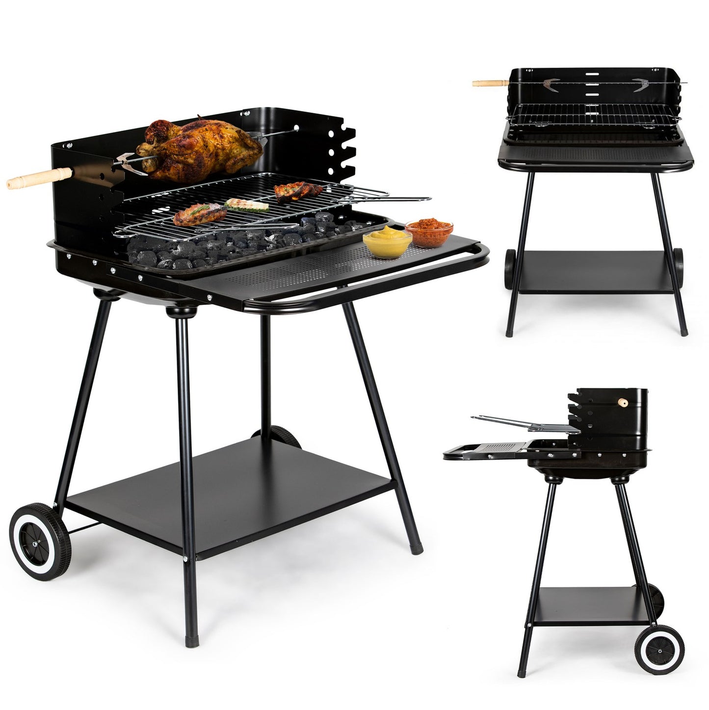 GARDEN BARBEUE WITH SKEWER