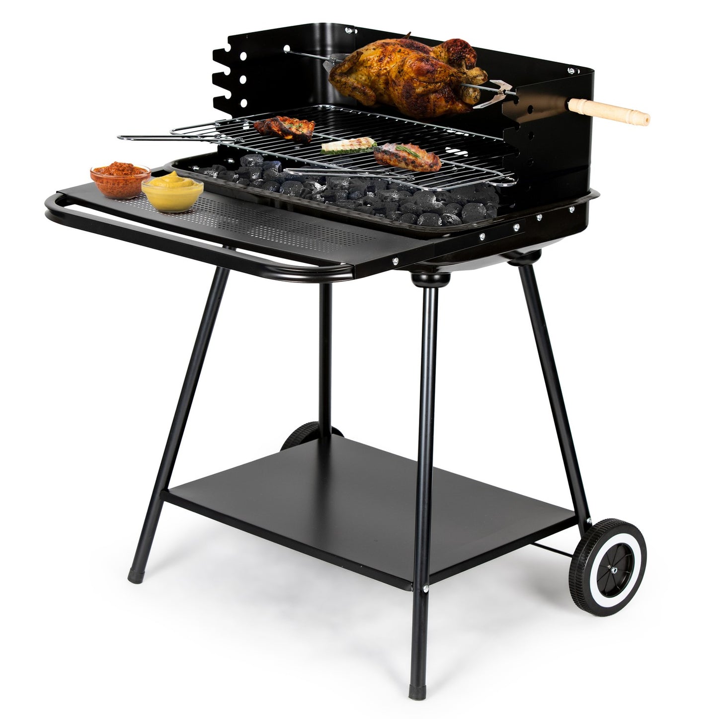 GARDEN BARBEUE WITH SKEWER