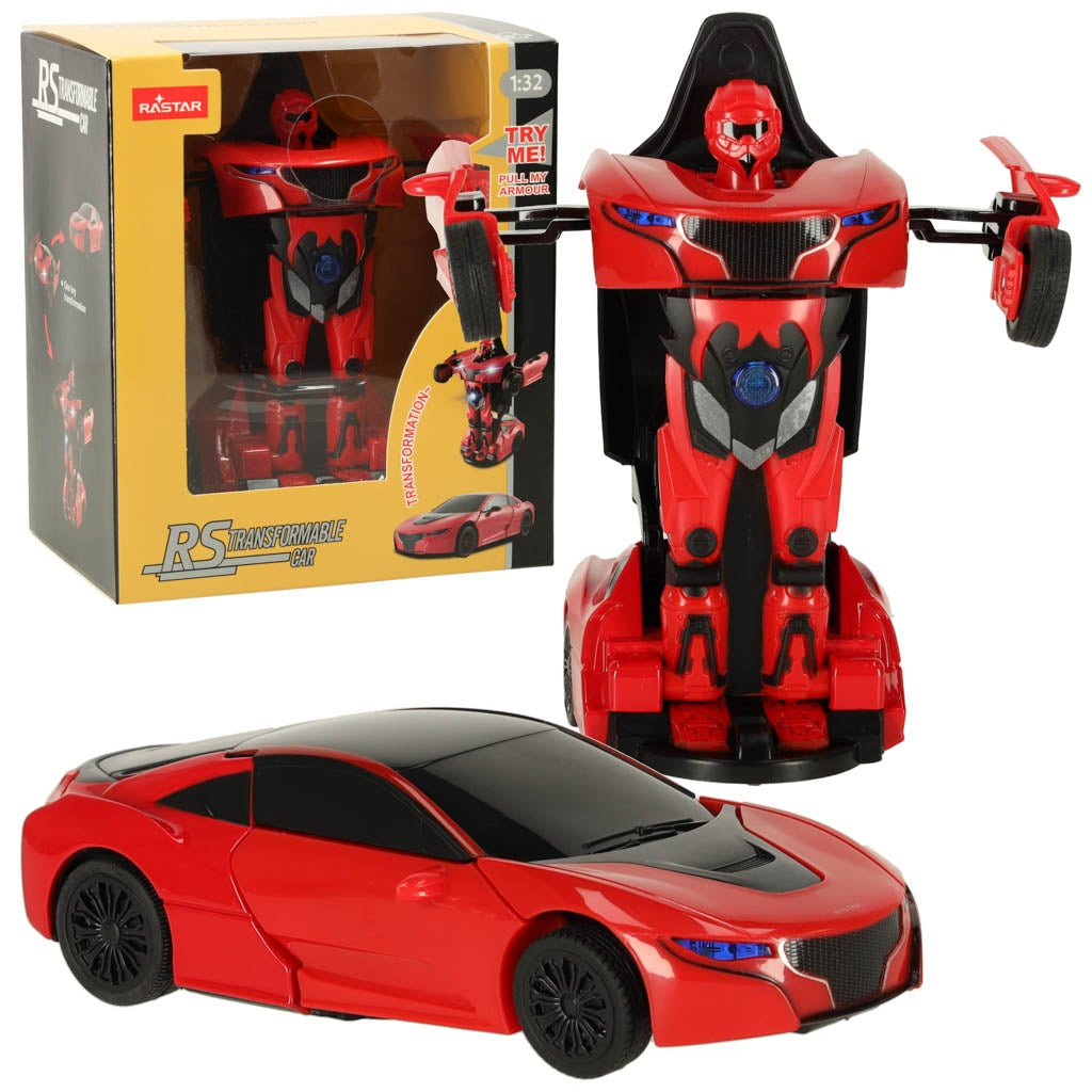GIMMIK Mini Transformer Die Cast 1:32 RTR red