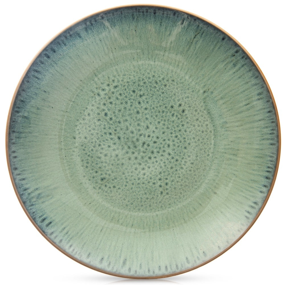 GLAZE green ceramic dinner plate 27 cm