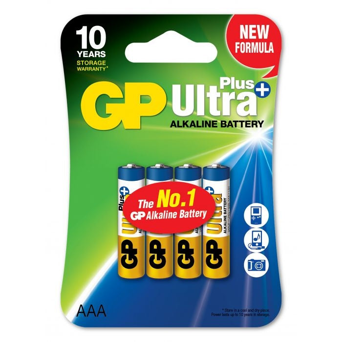 GP 24AUP-C4/ AAA/ LR03 ULTRA PLUS battery - 4 Pack