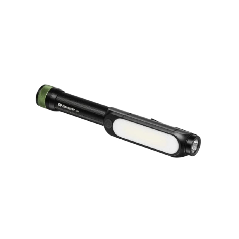 GP DISCOVERY COB C34 550LM 3xAA Flashlight - Black