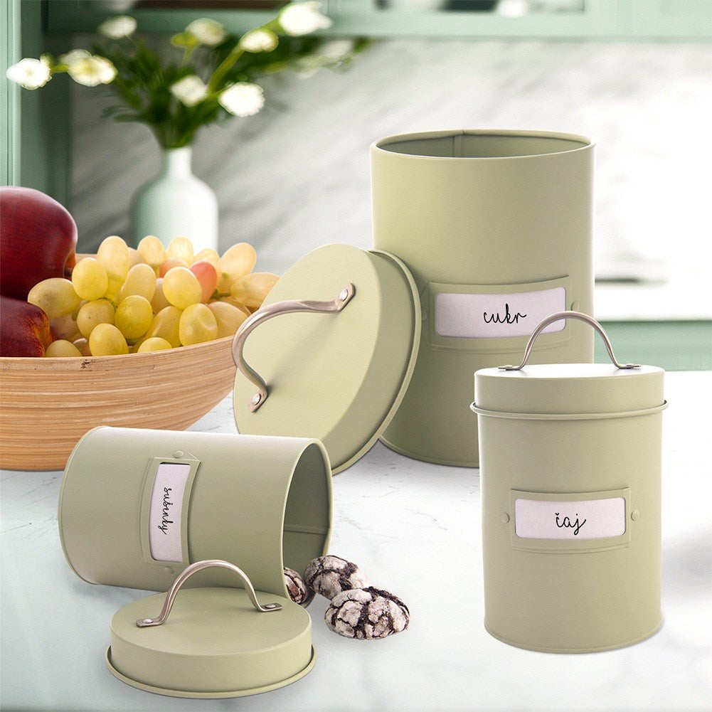 GREENISH 2.2 l metal storage container green